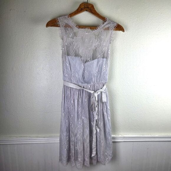 Dresses & Skirts - Women's Hitherto BHLND Anthropologie Lilac Lace Sleeveless Celina Dress 02/XS